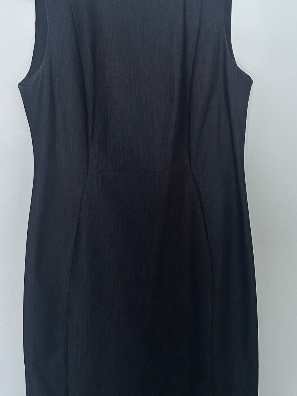 Calvin Klein Dark Blue Sleeveless Midi Sheath Dress